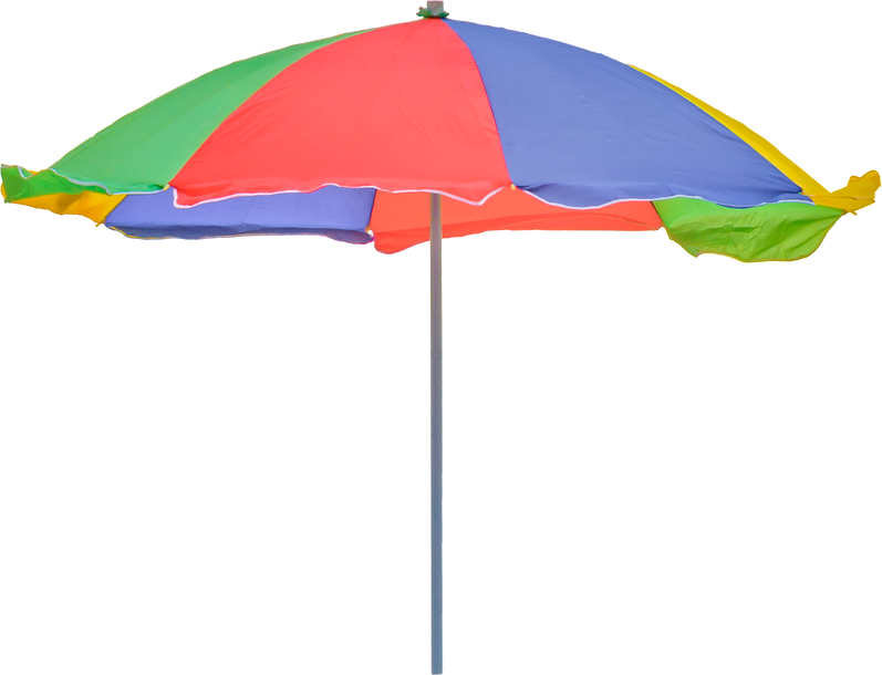 Multicolored Umbrella Isolated on White