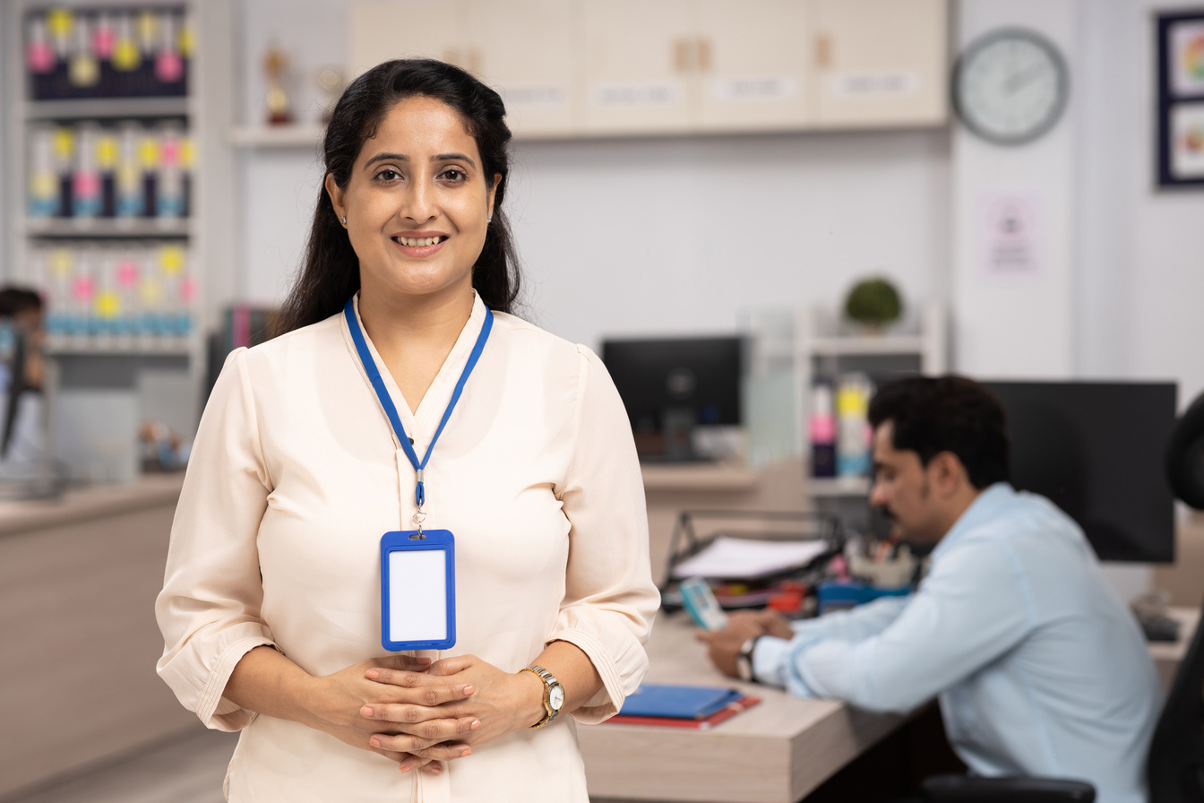 Portrait Of Bank Employee, stock photo