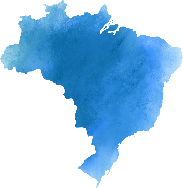 Brazil Map Illustration Cutout