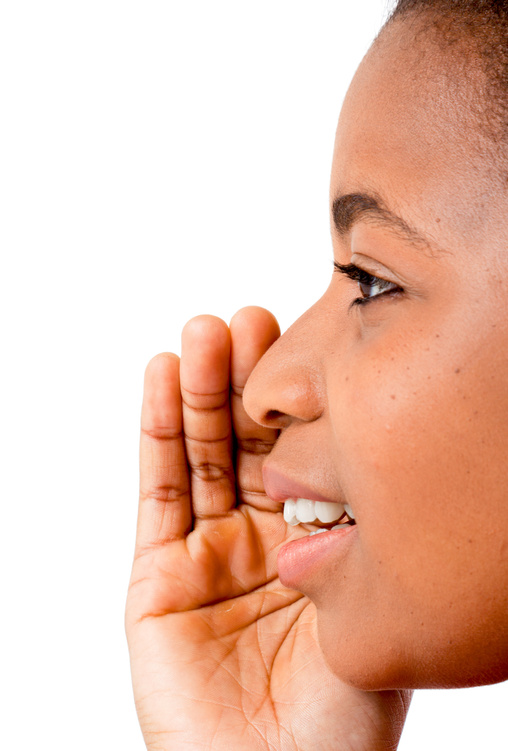 African woman speaking