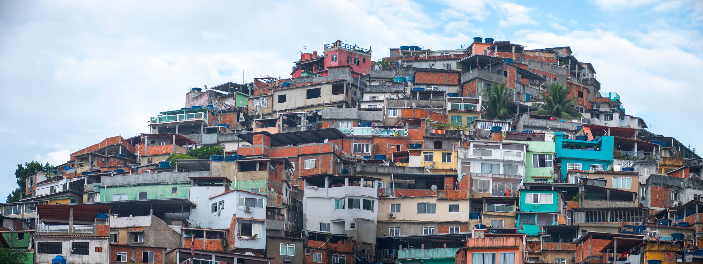 Favelas in the City of Rio De Janeiro. a Place Where Poor People