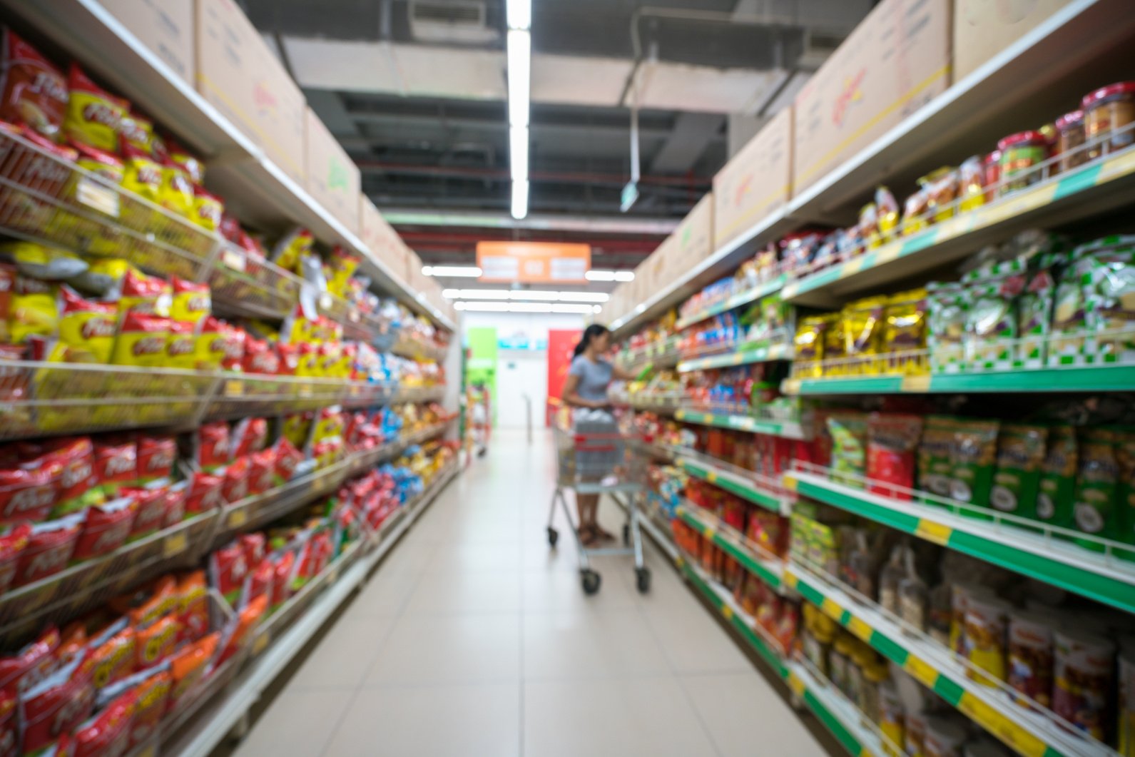 Supermarket Blurred Background 